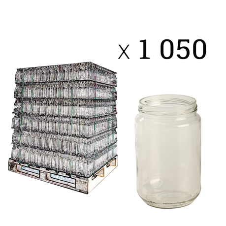 Pot à miel 1 kg twist-off en verre par palette de 1050 - Tom Press