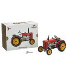 ZETOR 25 A rouge jouet tracteur mécanique miniature 1:25 en tôle de fer blanc fabriqué en Europe
