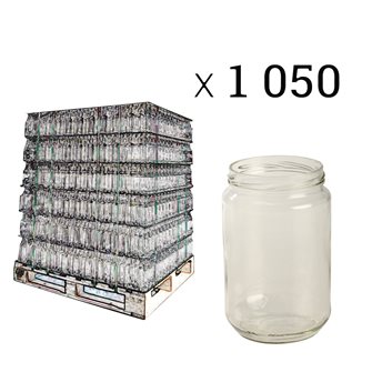 Pot à miel 1 kg twist-off en verre par palette de 1050