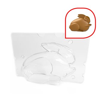 Moule lapin en chocolat de pâques 12x5,5x8,5 cm