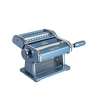 Machine à pâtes manuelle bleu poudré Marcato Design fabriquée en Italie